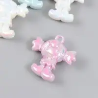 Декор для творчества пластик "Девочка с хвостиками. Перламутр" МИКС 4,5 см