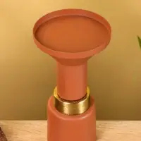 Подсвечник на 1 свечу текстурный &laquo;Терракотовый&raquo;, 10.5&times;10.5&times;19.5 см