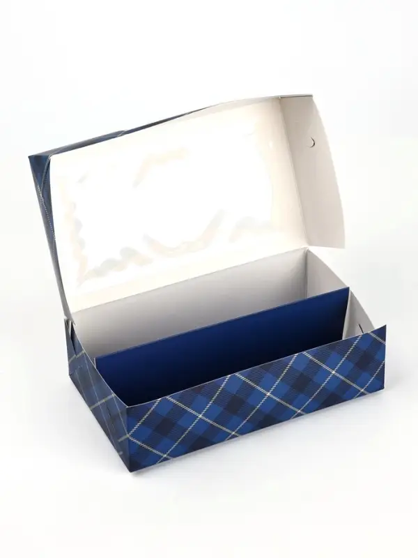 Кондитерская упаковка для макарун с окном, &laquo;Настоящему мужчине&raquo;, 11 х 19 х 5.5 см