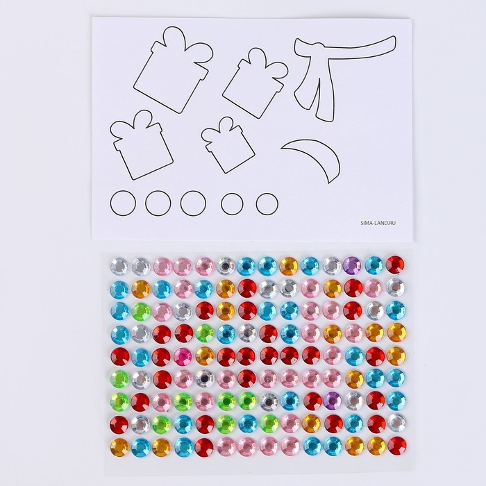 Копилка на новый год для декорирования стразами и фольгой «Дедушка и зверята», новогодний набор для творчества Копилка на новый год для декорирования стразами и фольгой «Дедушка и зверята», новогодний набор для творчества