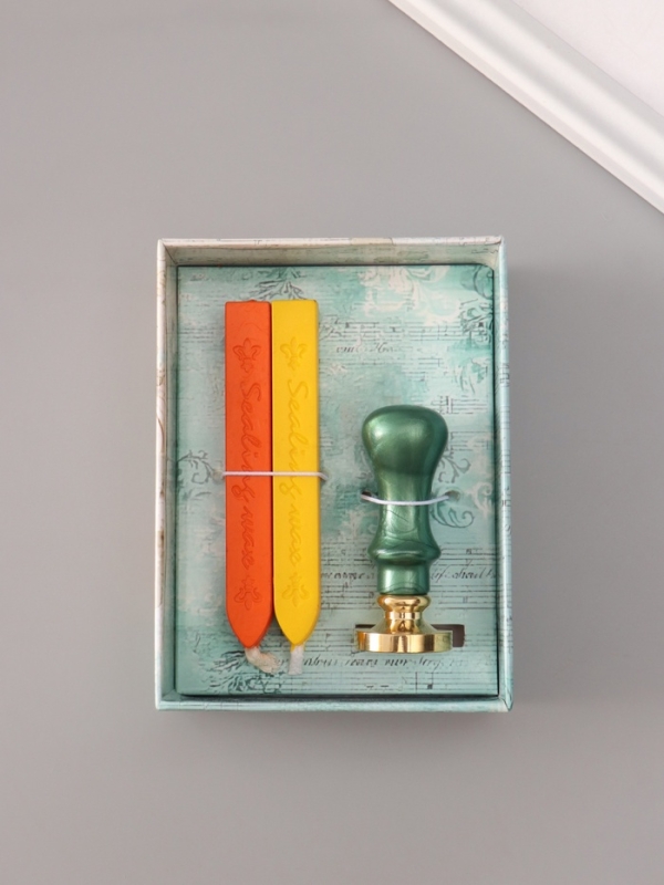 Сургучный набор "Дракон" печать, ручка, сургуч 12,5х10х3,6 см