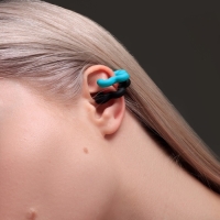 Серьги &laquo;Каффы&raquo; набор 2 шт, цветок, цвет чёрно-зелёный