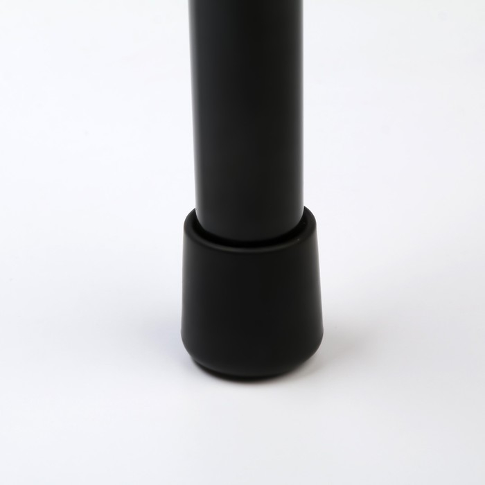 Накладка мебельная круглая ТУНДРА, d=25 мм, 4 шт., черная