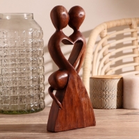 Сувенир дерево "Узы брака" коричневый цвет 30х13х3,5 см