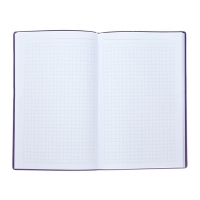 Еженедельник недатированный А5, 64 листа, на сшивке, интегральная обложка из искусственной кожи, сиреневый