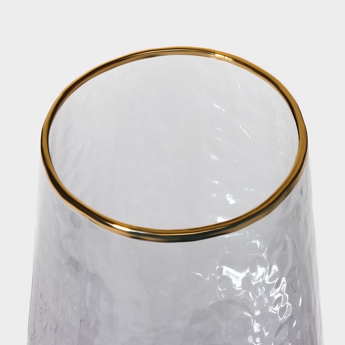 Набор бокалов для шампанского стеклянный Magistro &laquo;Дарио&raquo;, 180 мл, 7&times;27,5 см, 2 шт, цвет графит