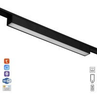 Светильник трековый ULTRA "Линия" LED 10Вт 3000K-5700К CRI90 черный 31,5х2,6х2,4см Светильник трековый ULTRA "Линия" LED 10Вт 3000K-5700К CRI90 черный 31,5х2,6х2,4см