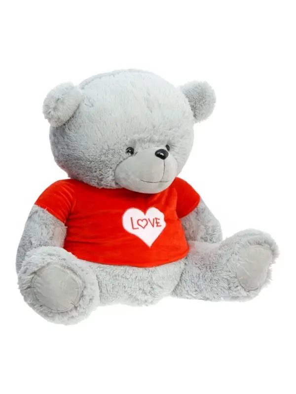Мягкая игрушка "Медведь Тед", в кофте, цвет серый, 120 см