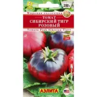 Семена Томат "Сибирский тигр", розовый, ц/п, индетерминантный,высокорослый , 0,2 г
