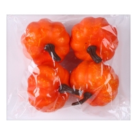 Фигурка для поделок и декора &laquo;Тыква&raquo;, набор 4 шт., размер 1 шт . &mdash; 6 &times; 6 &times; 6 см, цвет оранжевый