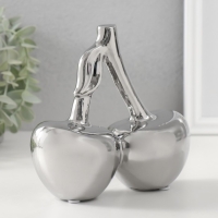 Сувенир керамика "Вишенки" серебро 15,5х7,5х15 см Сувенир керамика "Вишенки" серебро 15,5х7,5х15 см