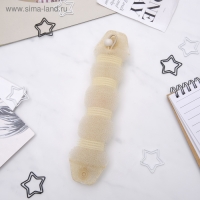 Валик с креплением и резинкой для создания пучка, 4&times;18 см, бежевый