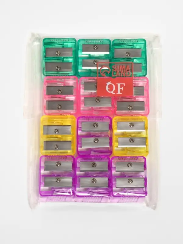 Точилка косметическая, двойная, МИКС