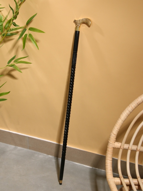 Трость "Завиток" шишам, латунь 92 см