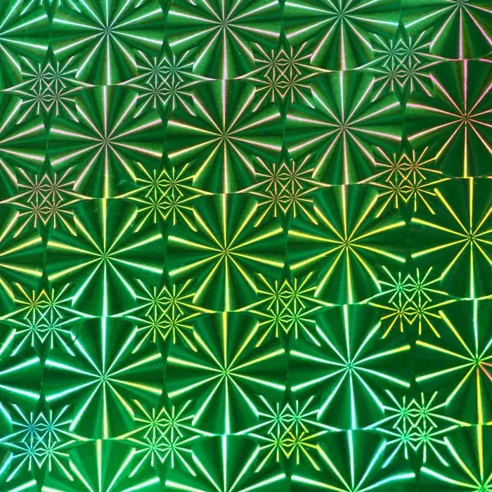 Пленка голография, зелёный, 70&times;100 см, рисунок МИКС