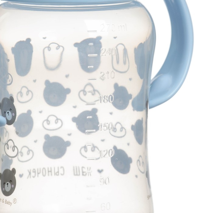 Поильник-непроливайка M&B &laquo;Наш сыночек&raquo;, мягкий носик, от 9 мес., 270 мл.