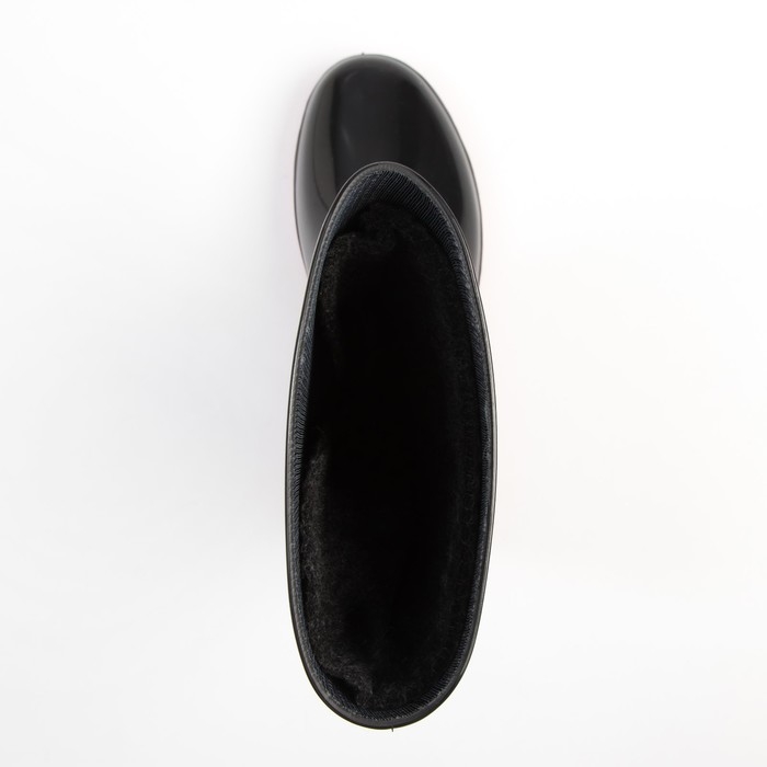 Сапоги резиновые женские, черный+розовый, размер 39