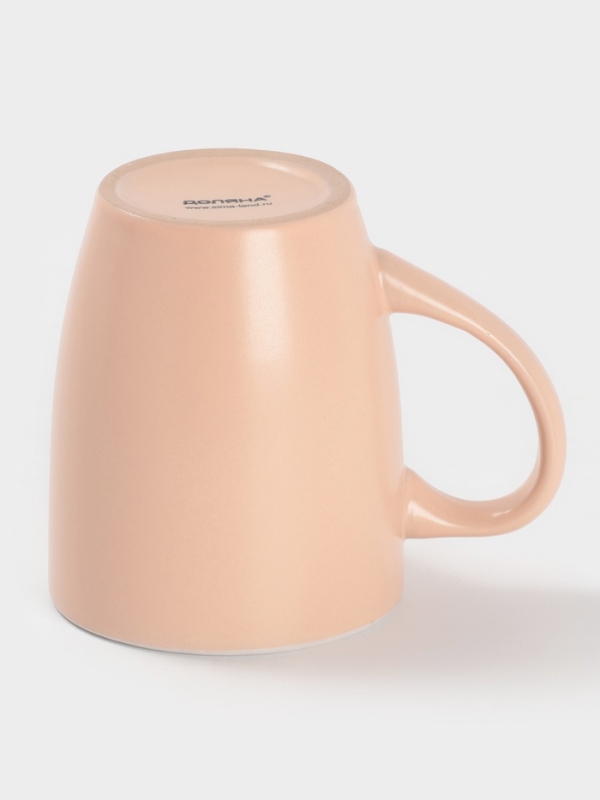 Кружка Доляна "Кремовое облако" 340мл 13х8,5х10,5, цвет кремовый