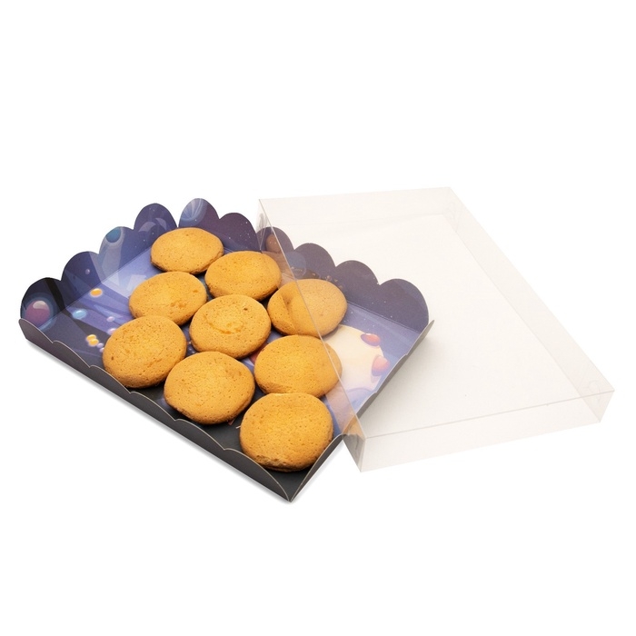 Коробочка для печенья, Коробочка для печенья, "Сладкая планета", 22 х 15 х 3 см 5шт