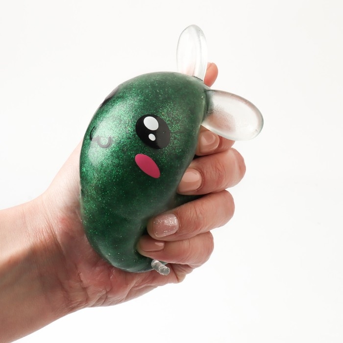 Мялка &laquo;Зайка&raquo; с блёстками, цвета МИКС