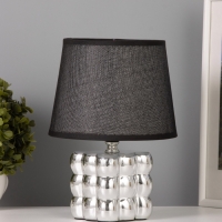 Лампа настольная "Бабл" 40Вт Е14 серебро 17х17х24см