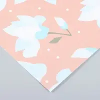 Бумага для скрапбукинга "Нежно-голубые цветы" плотность 180 гр 30,5х32 см