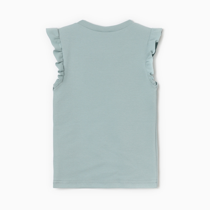 Футболка для девочки MINAKU, цвет голубой, рост 110 см