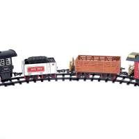 Железная дорога &laquo;Классика&raquo;, радиоуправление, свет и звук, с дымом, работает от аккумулятора