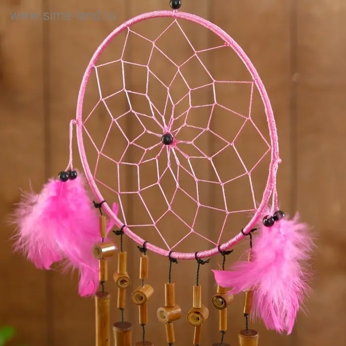 Музыка ветра "Ловец снов" бамбук 16х1х55 см  МИКС