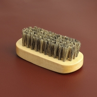 Щётка для полировки кожи, натуральный ворс, 9 &times; 3,8 см