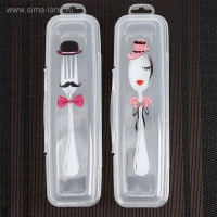 Футляр для столовых приборов Доляна, 24&times;7,5&times;3,8 см, рисунок МИКС