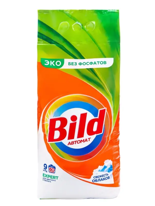 Стиральный порошок Bild EXPERT, 60 стирок, 9 кг