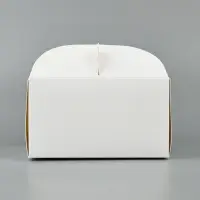 Упаковка для кондитерских изделий, под бенто - торт &laquo;Белая&raquo;, 14&times;14&times;8 см