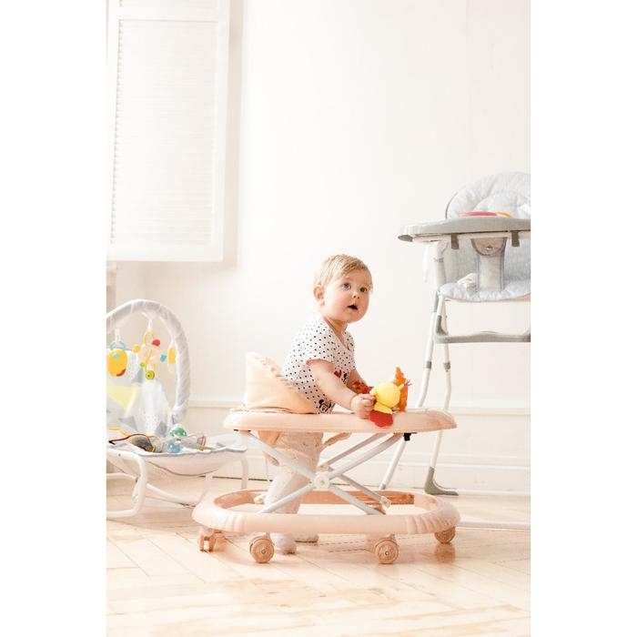 Ходунки &laquo;Верный друг&raquo;, 7 колес, муз. игрушки, бежевый