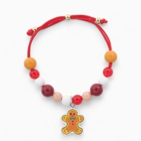 Браслет детский &laquo;Выбражулька&raquo; на затяжке, бусины, элемент пряник, разноцветный