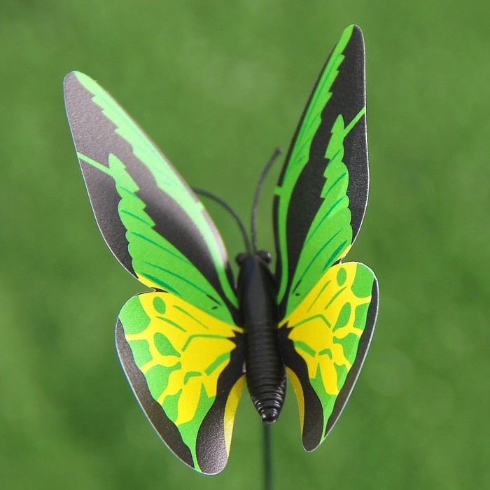 Штекер "Бабочка Атрис" 7х7см/30см, набор 25шт, МИКС