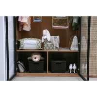 Короб стеллажный для хранения Доляна &laquo;Гэтс&raquo;, 25&times;25&times;25 см, цвет бежевый