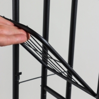 Подставка для цветов Greengo, 8 полок, 43 &times; 22 &times; 141 см, напольная, металл, чёрная