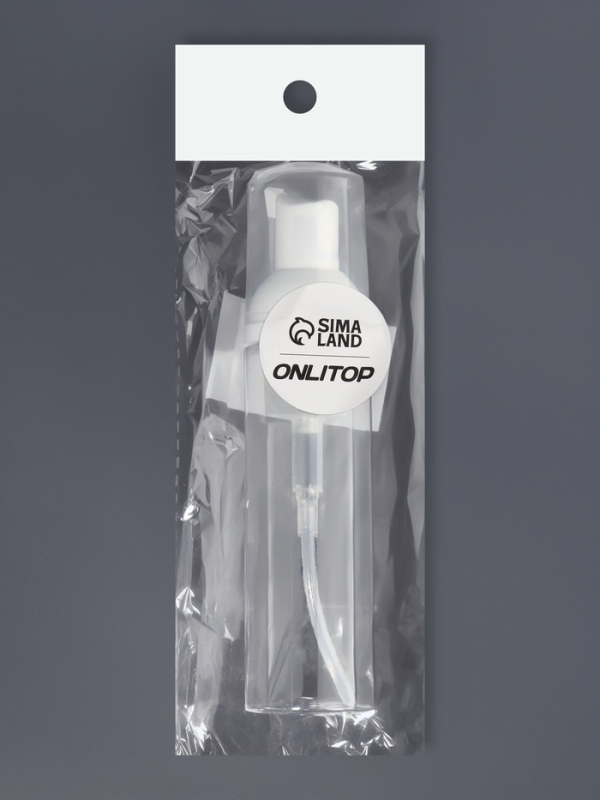 Бутылочка д/хранения с дозатором пенообраз 85мл d3,6*15см прозр ОТ