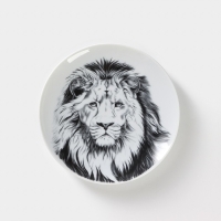 Тарелка фарфоровая &laquo;Лев&raquo;, d=17,5 см, белая