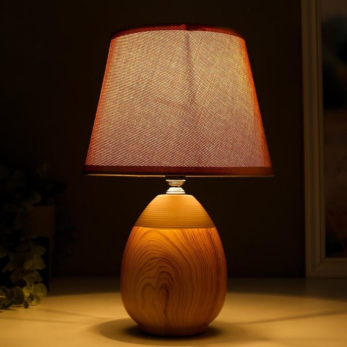 Лампа настольная 16305/1BR E14 40 Вт светлое дерево 20&times;20&times;31 см