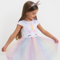 Платье детское "Единорог" KAFTAN, р. 28 (86-92 см)