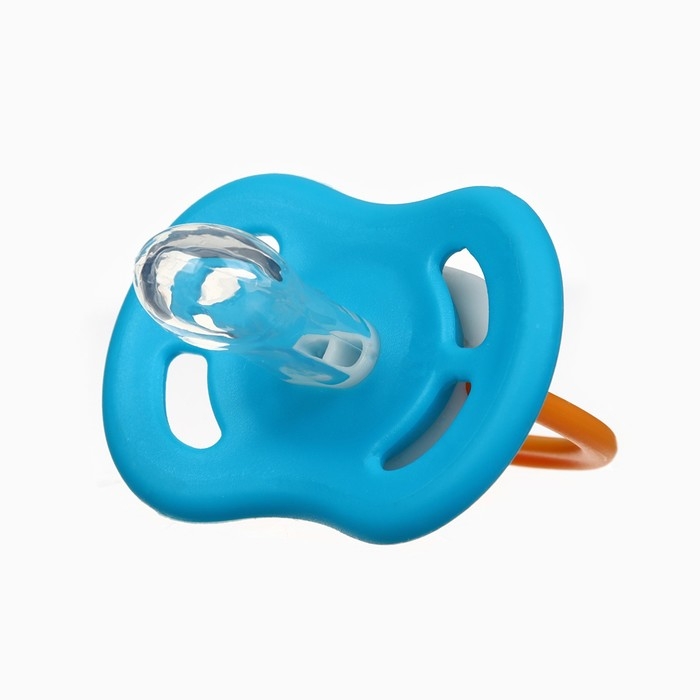 Соска - пустышка анатомическая &laquo;Пингвин&raquo;, +6 мес., цвет голубой