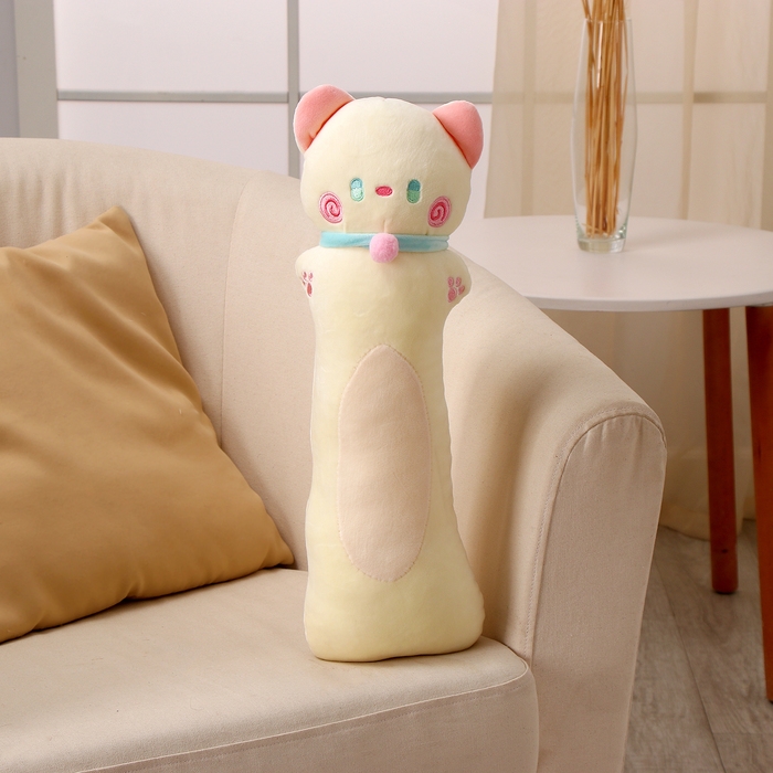 Мягкая игрушка &laquo;Кот-батон&raquo;, 50 см, цвет бежевый