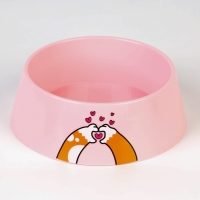 Миска пластиковая &laquo;Сердце&raquo;, розовая, 300 мл