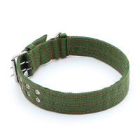 Ошейник четырехслойный с вертлюгом, 80 х 4,9 см, ОШ 64-74 см, полиэстер, зелёный Ошейник четырехслойный с вертлюгом, 80 х 4,9 см, ОШ 64-74 см, полиэстер, зелёный