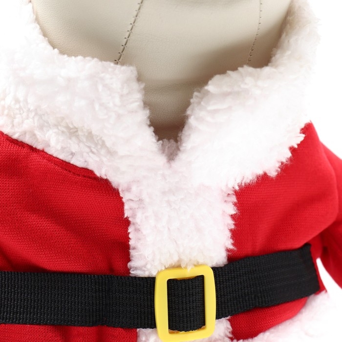 Новый год. Новогодний костюм для собак "Клаус", размер L (ДС 35, ОГ 45 см)