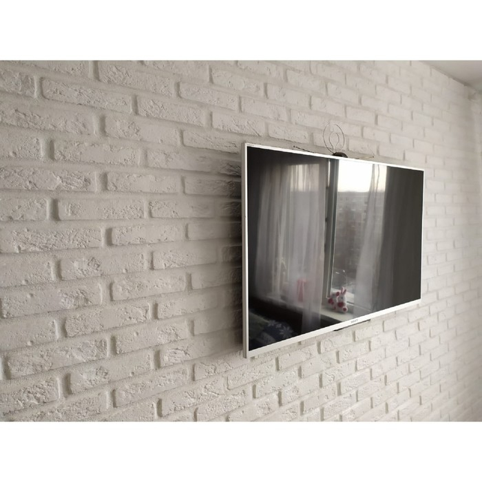 Гипсовая плитка &laquo;Барселона&raquo; усиленная, 1 кв м, 90 шт, Белый