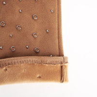 Перчатки женские, безразмерные, без утеплителя, цвет бежевый Перчатки женские, безразмерные, без утеплителя, цвет бежевый