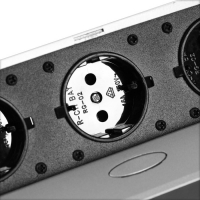 Розетка выдвижная Luazon Lighting, 16 А, трехместная, в стол, черная Розетка выдвижная Luazon Lighting, 16 А, трехместная, в стол, черная